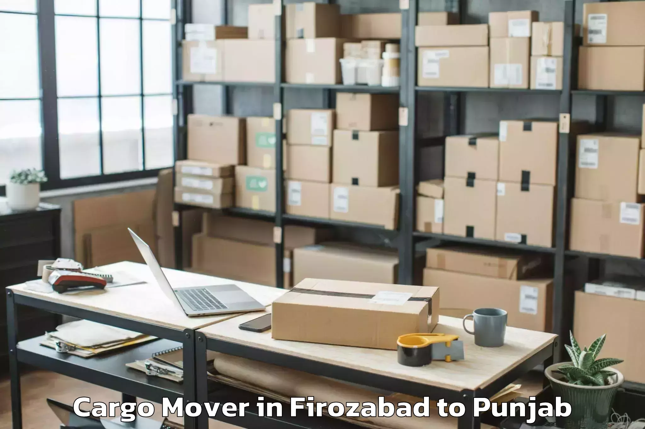 Book Firozabad to Sunam Cargo Mover Online